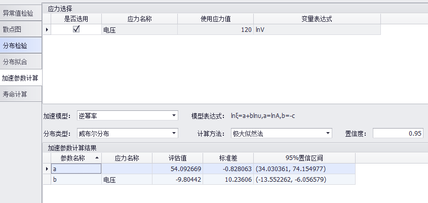 加速壽命試驗(yàn)數(shù)據(jù)分析